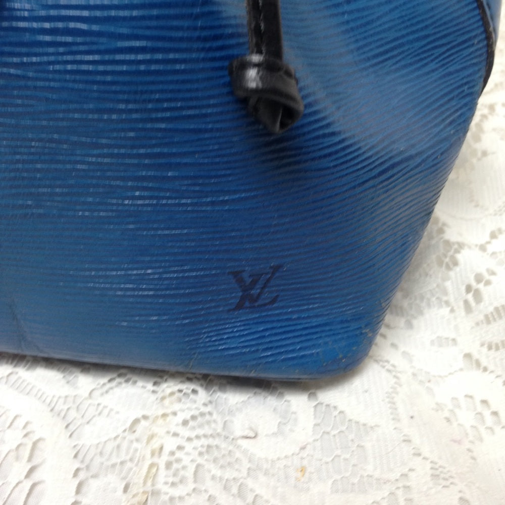 Louis Vuitton Blue Epi Leather Noe PM Shoulder Bag