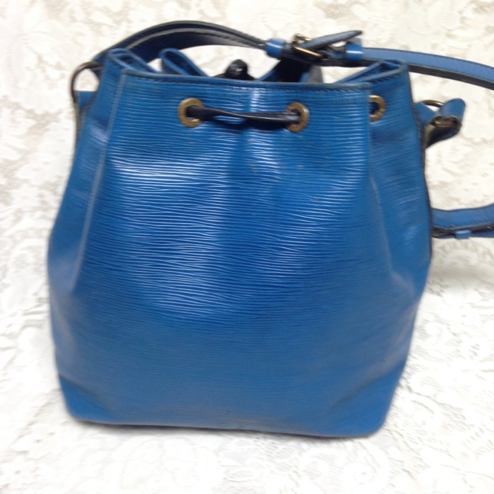 Louis Vuitton Blue Epi Leather Noe PM Shoulder Bag