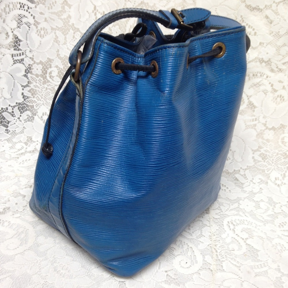 Louis Vuitton Blue Epi Leather Noe PM Shoulder Bag