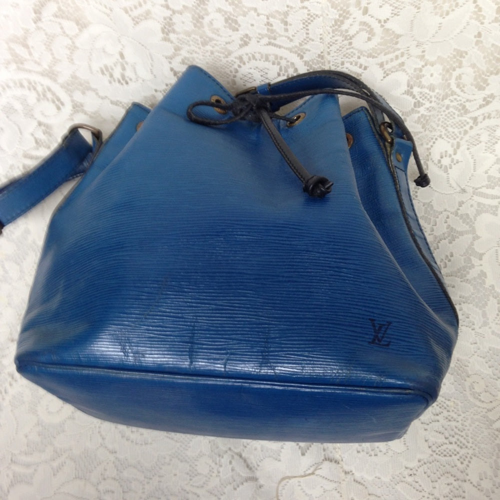 Louis Vuitton Blue Epi Leather Noe PM Shoulder Bag