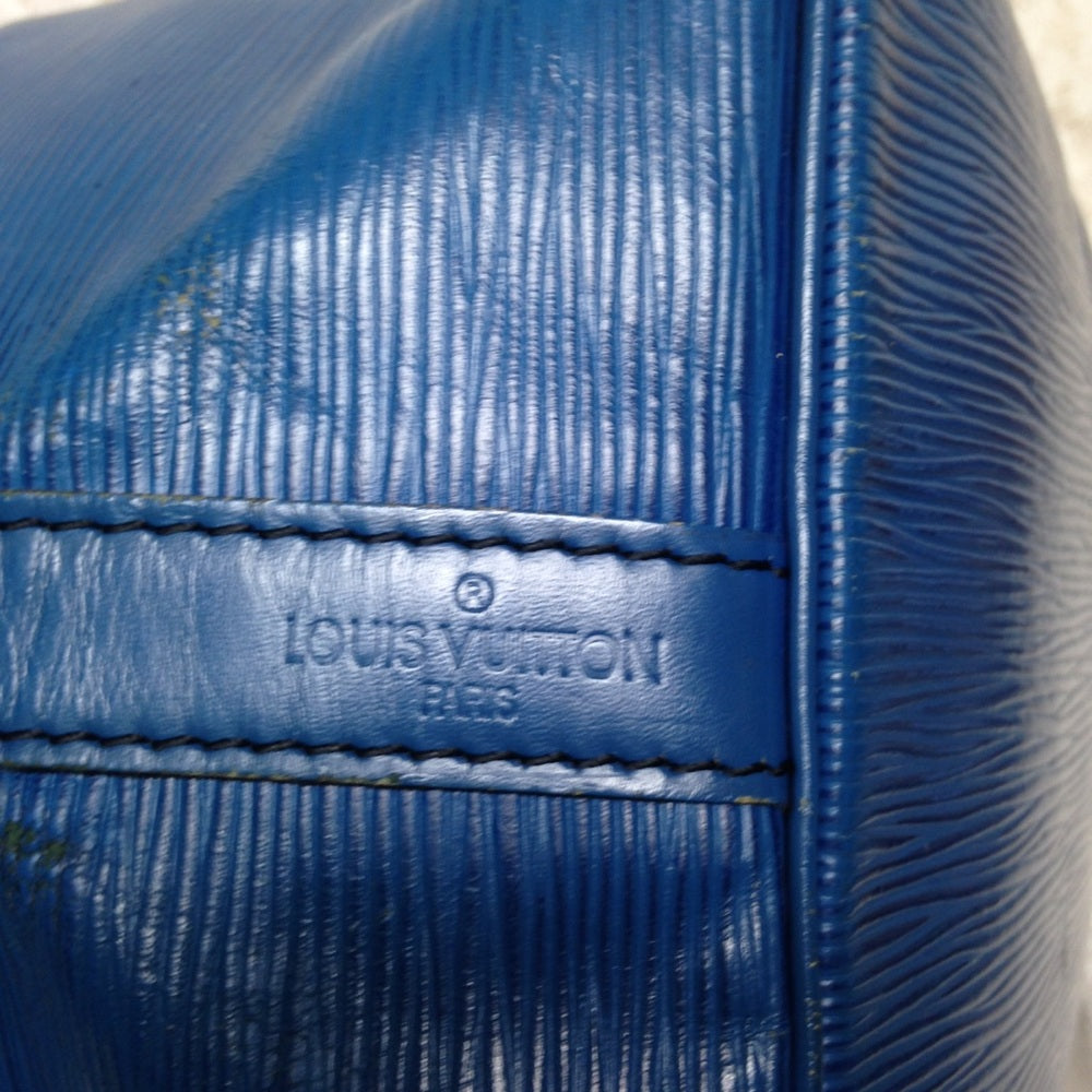 Louis Vuitton Blue Epi Leather Noe PM Shoulder Bag