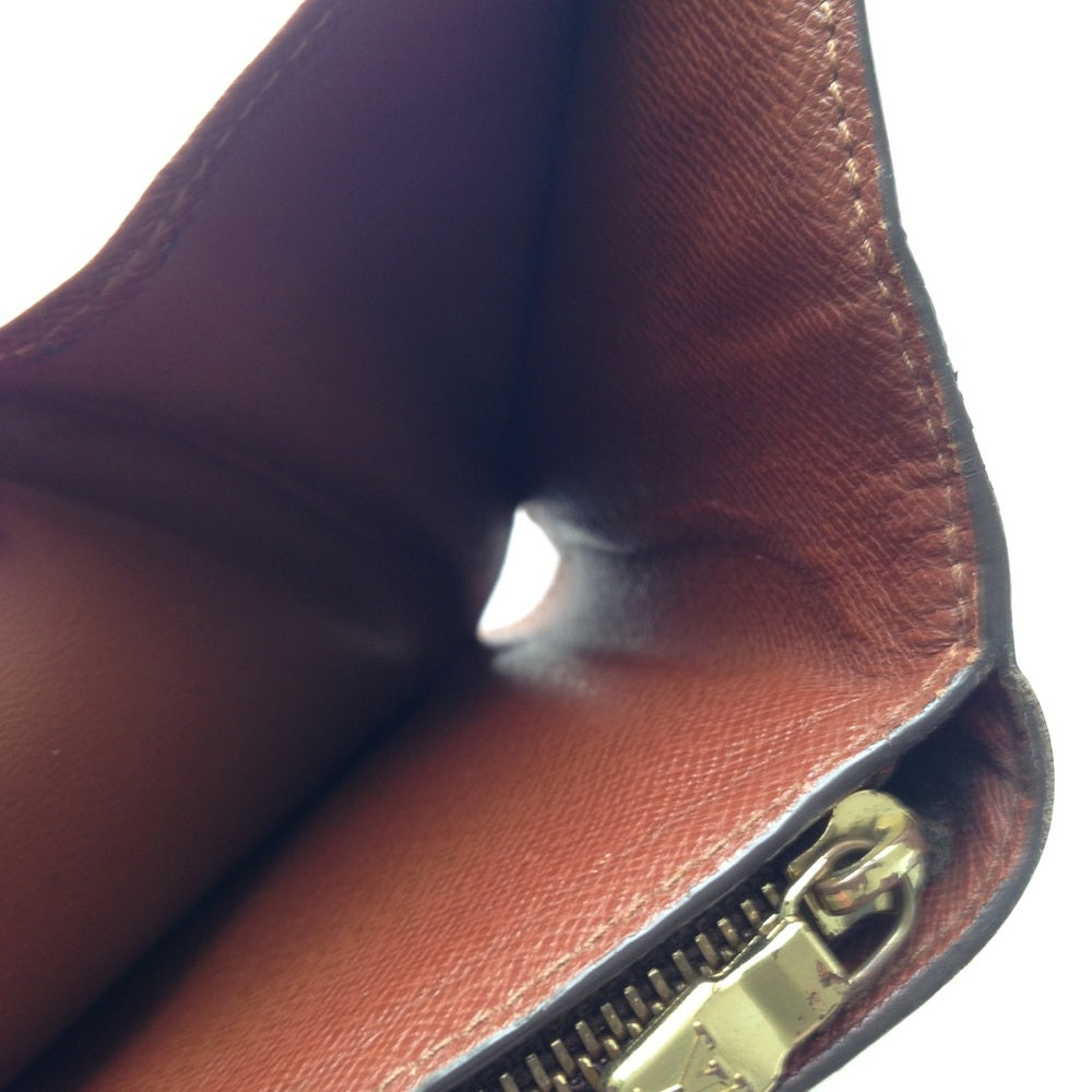 Louis Vuitton Brown Mono Compact Zip Pocket Wallet