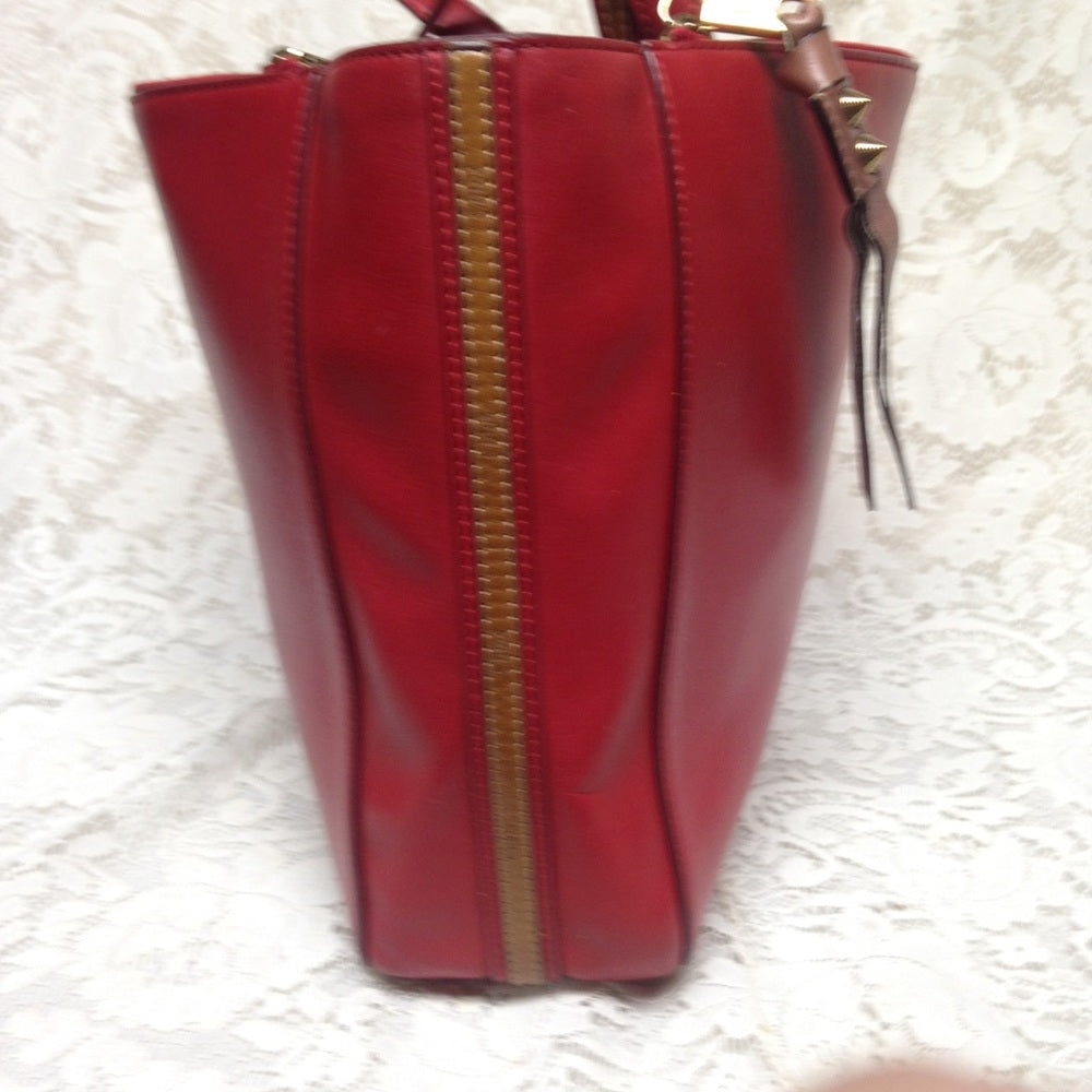 Chloe Large Red Leather Shoulder Bag