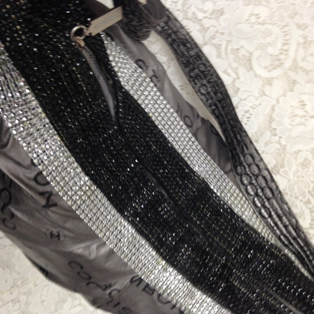 Chanel Silver-Black Weekend-Beach Crossbody