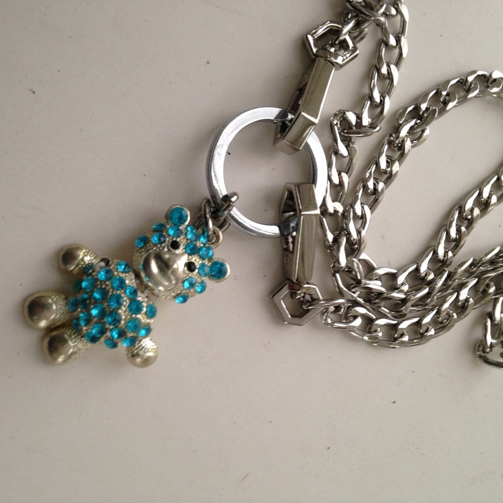 Coach 2-way Bear Keychain Pendant Necklace