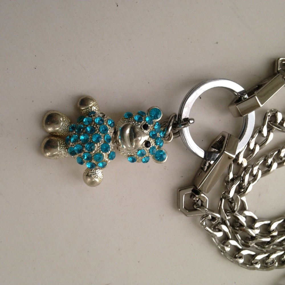 Coach 2-way Bear Keychain Pendant Necklace