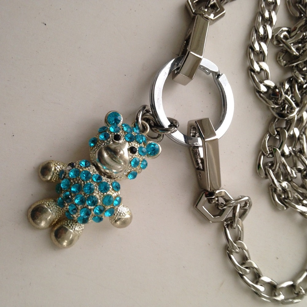 Coach 2-way Bear Keychain Pendant Necklace