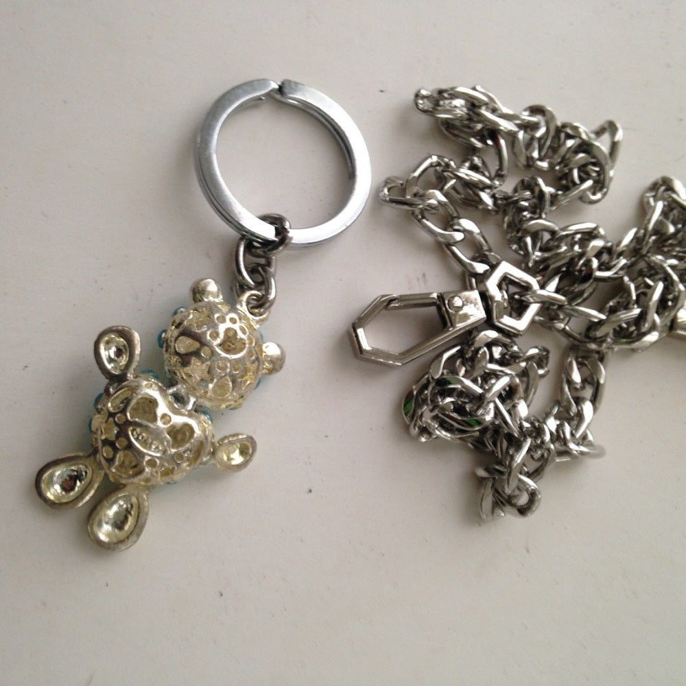 Coach 2-way Bear Keychain Pendant Necklace