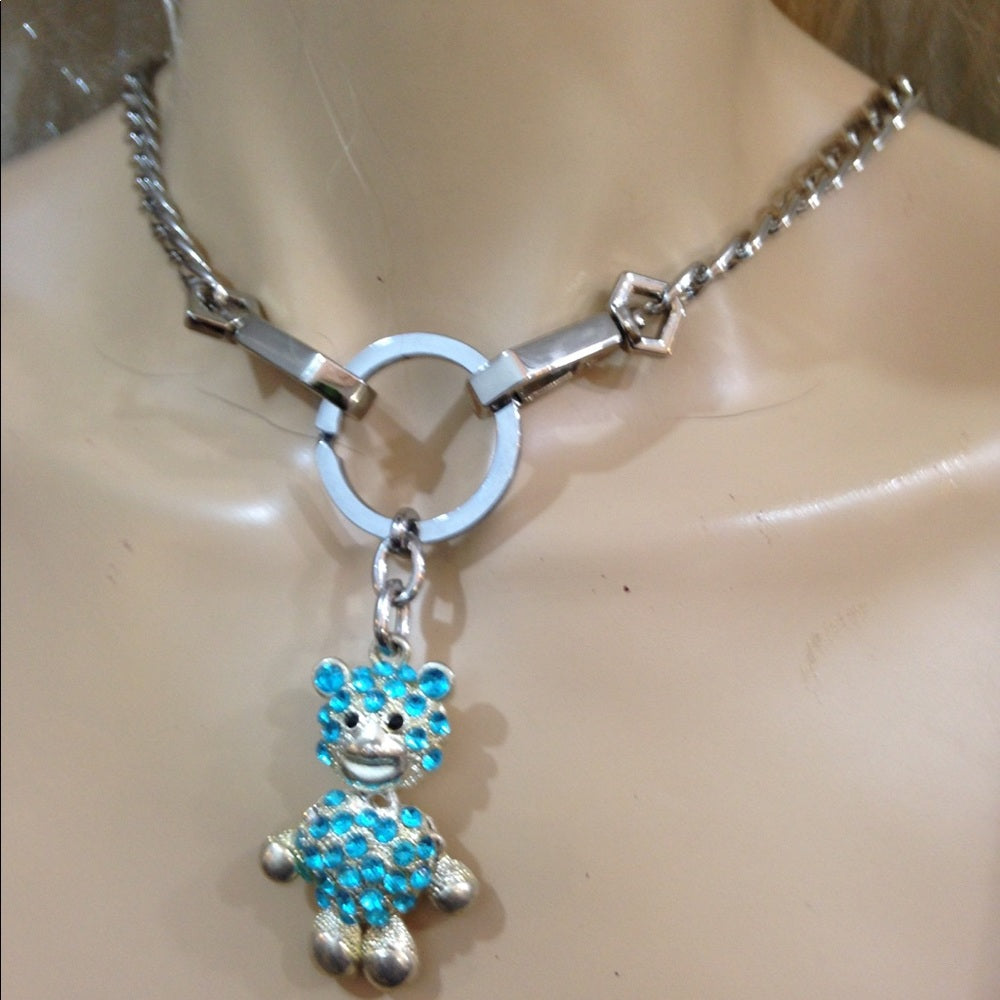Coach 2-way Bear Keychain Pendant Necklace