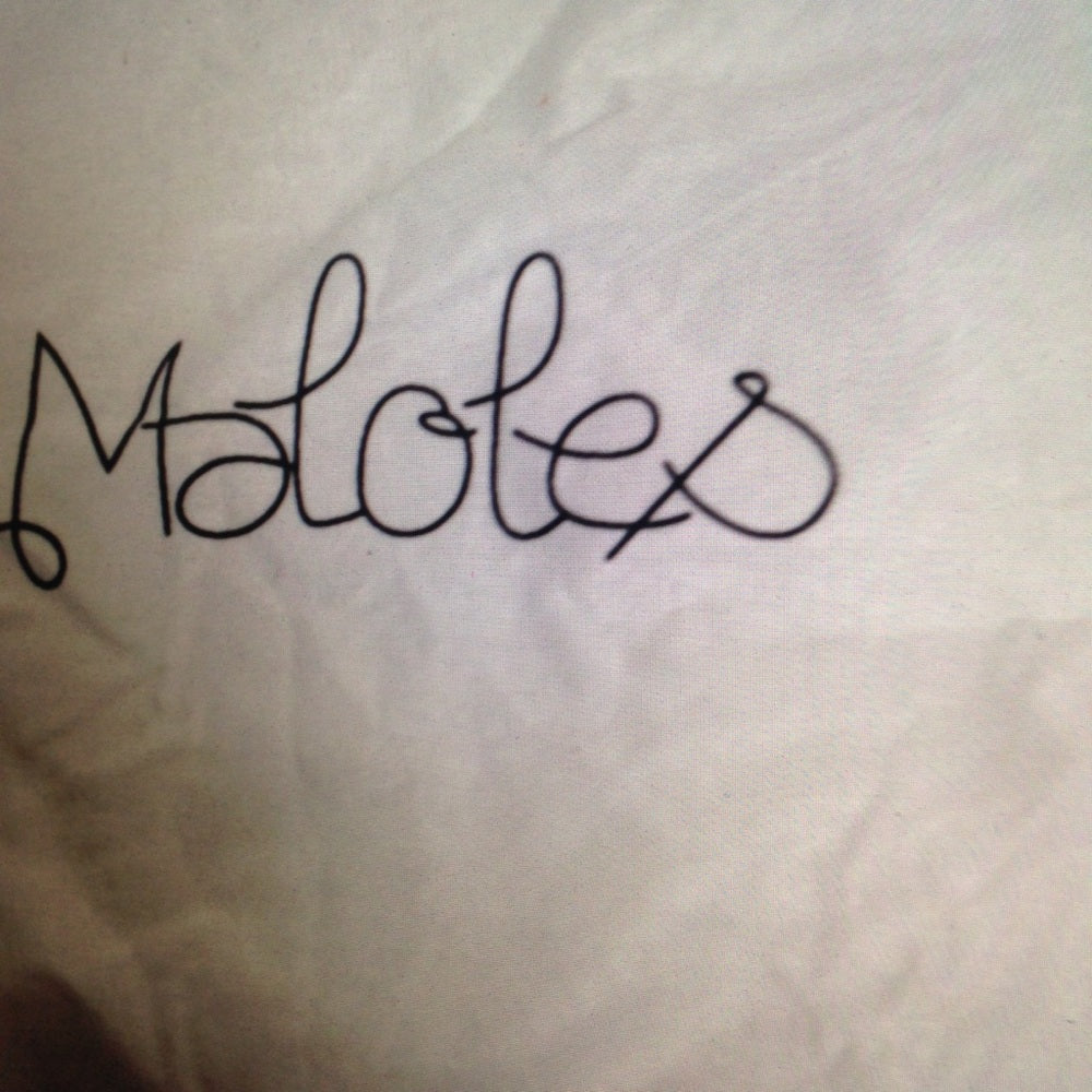 Maloles White Dust Bag 15in x 10in