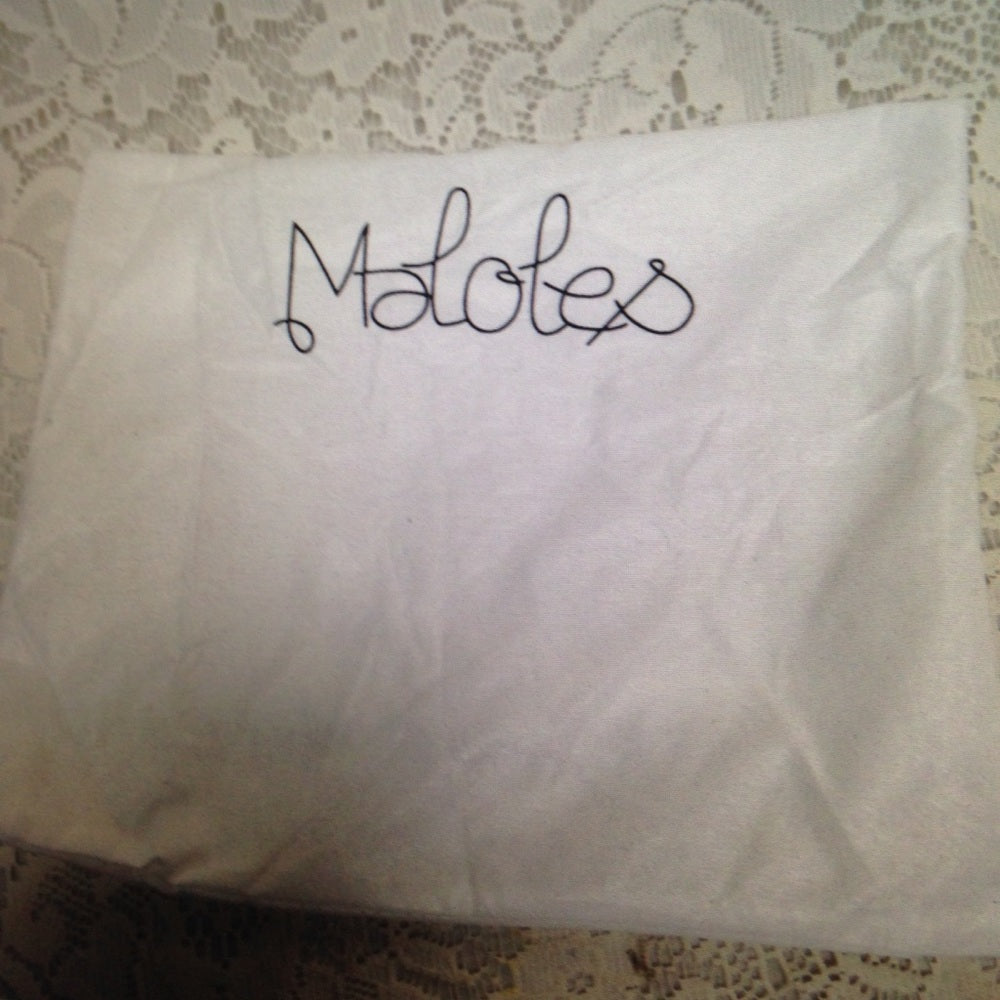 Maloles White Dust Bag 15in x 10in