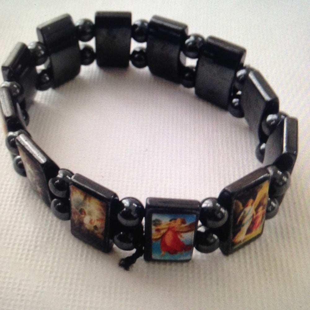 Angel - Gun Metal Reversible Bracelet