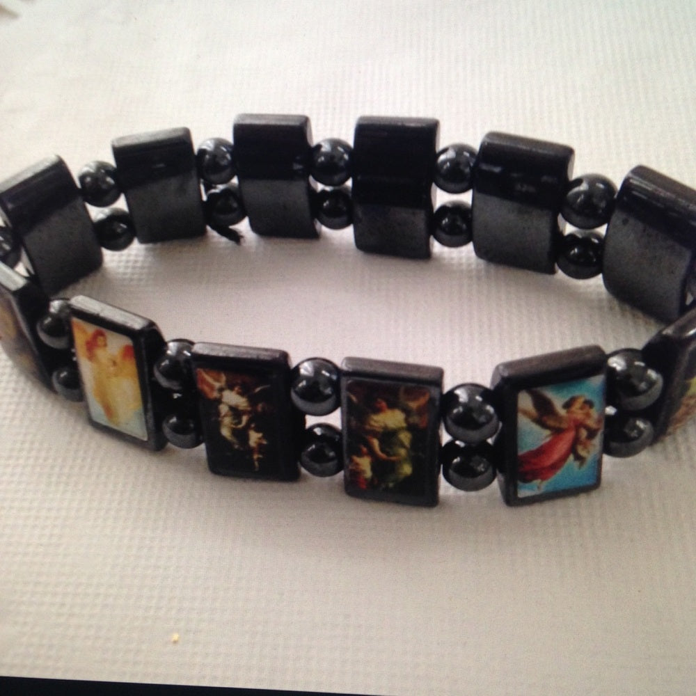 Angel - Gun Metal Reversible Bracelet