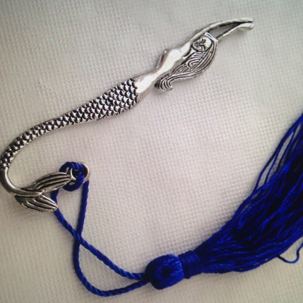Silver Tone, Mermaid Bookmark