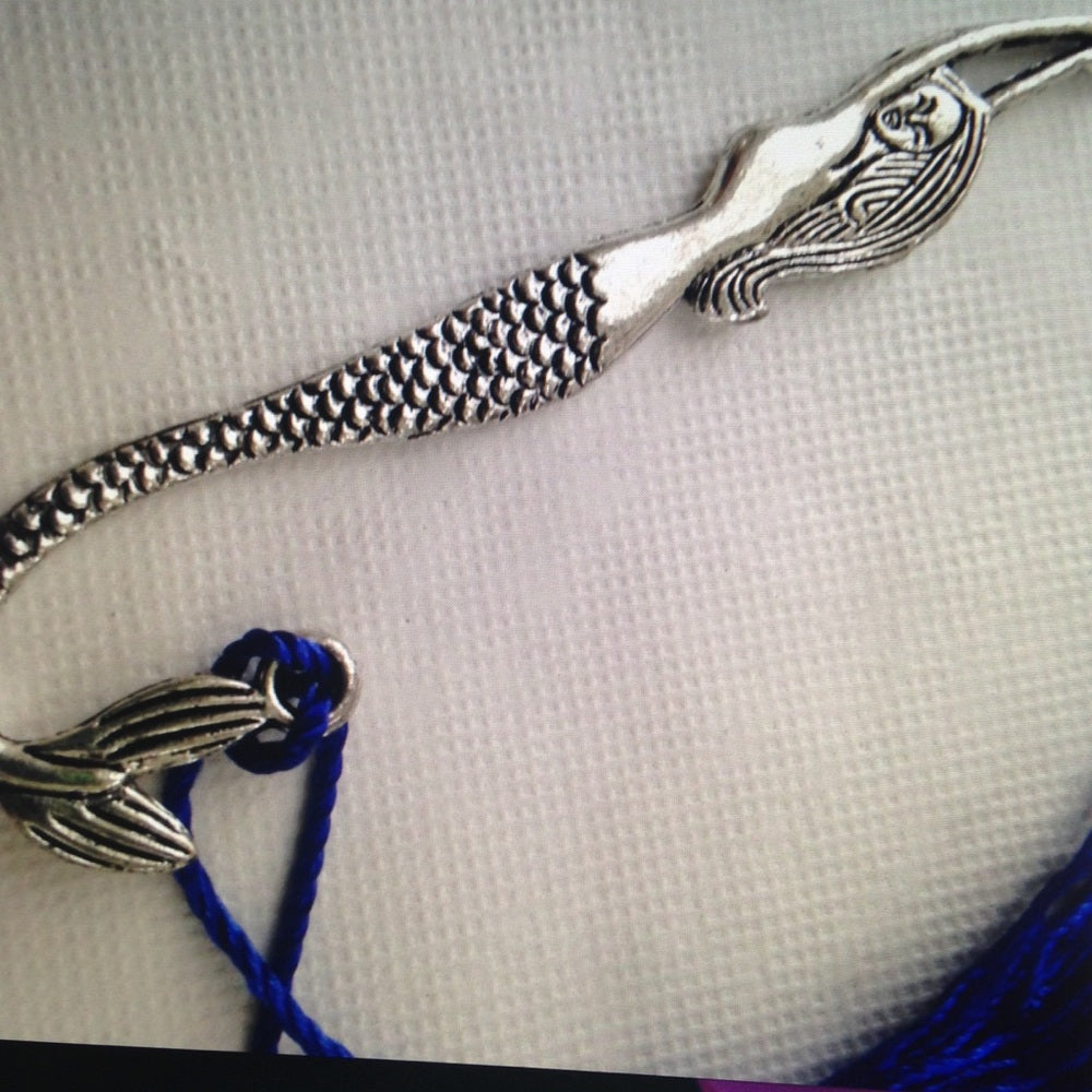 Silver Tone, Mermaid Bookmark