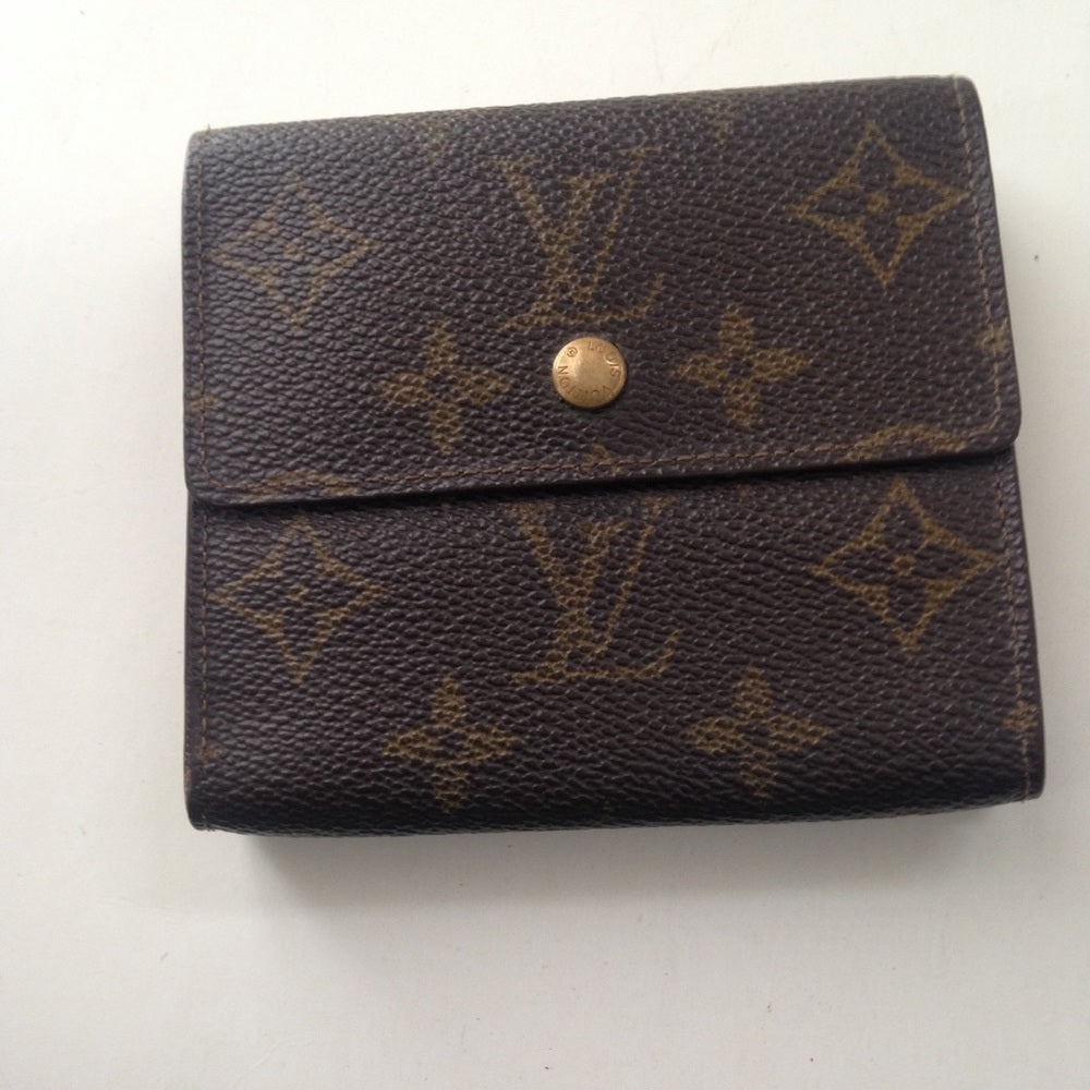 Louis Vuitton Brown Mono Elise Compact Wallet