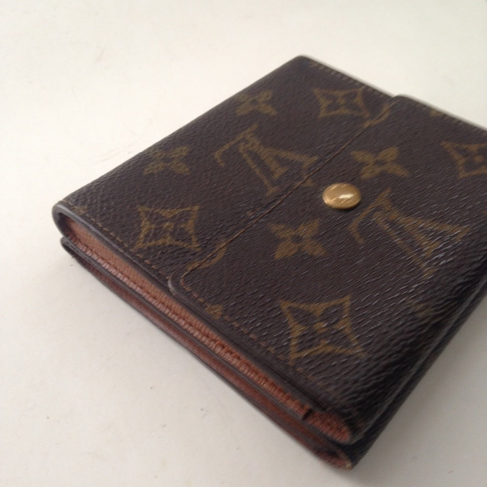 Louis Vuitton Brown Mono Elise Compact Wallet