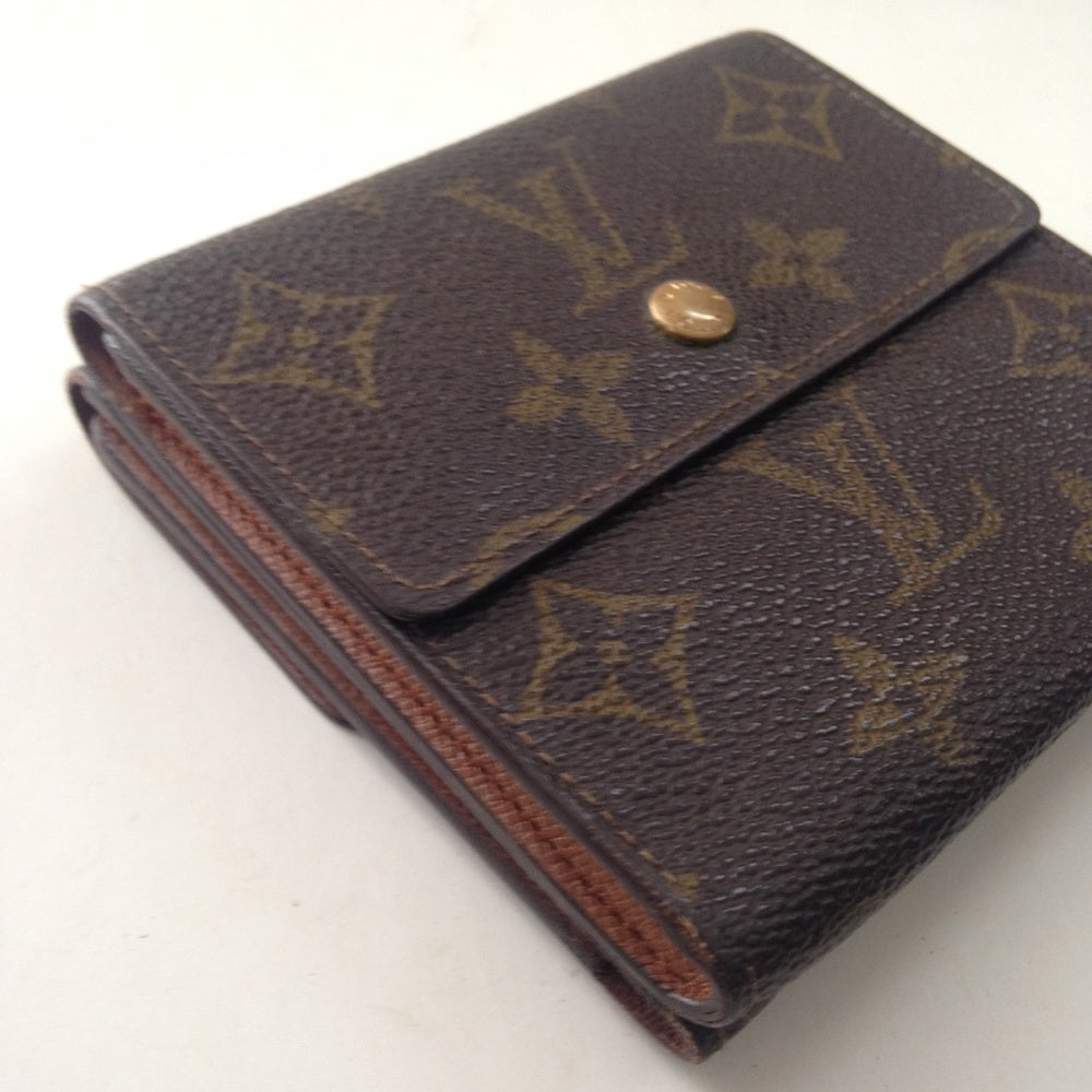 Louis Vuitton Brown Mono Elise Compact Wallet