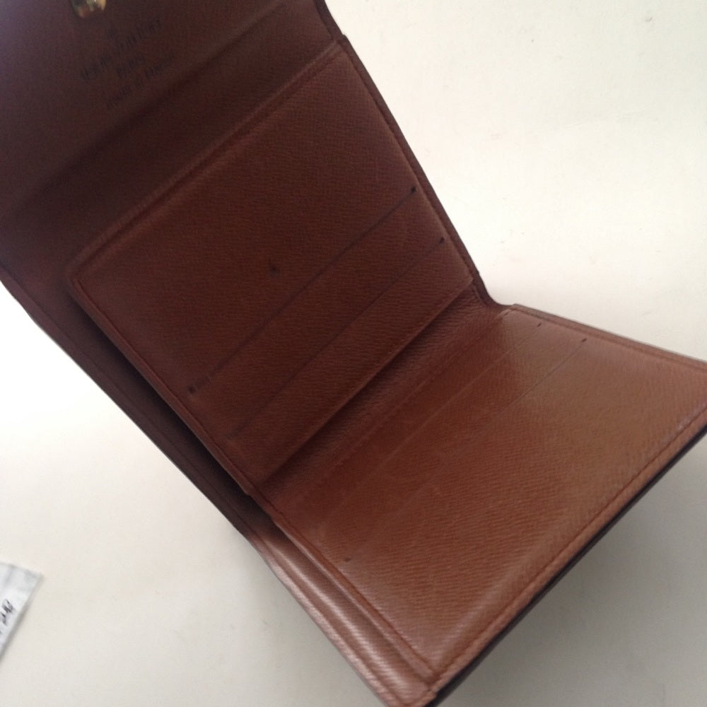 Louis Vuitton Brown Mono Elise Compact Wallet