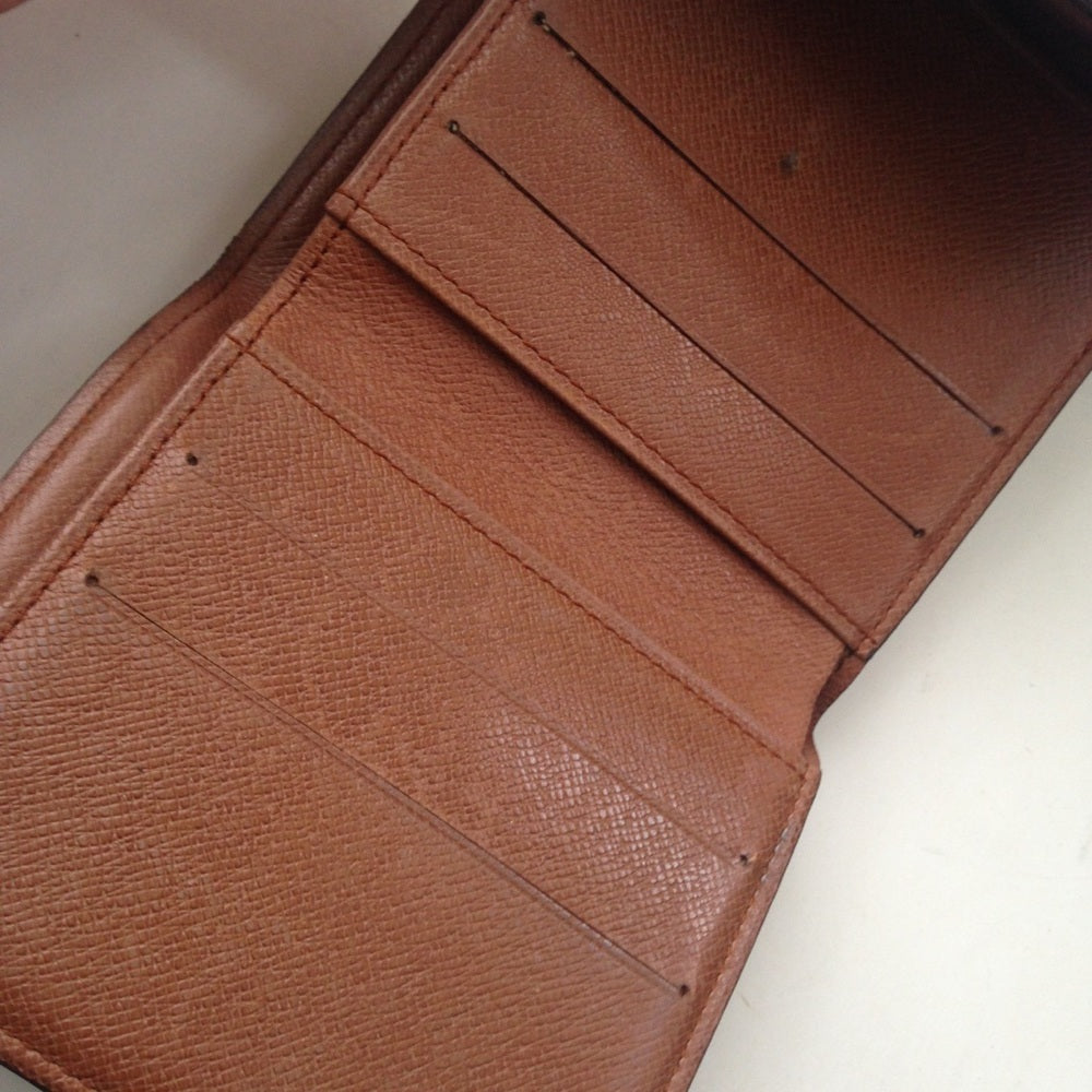 Louis Vuitton Brown Mono Elise Compact Wallet