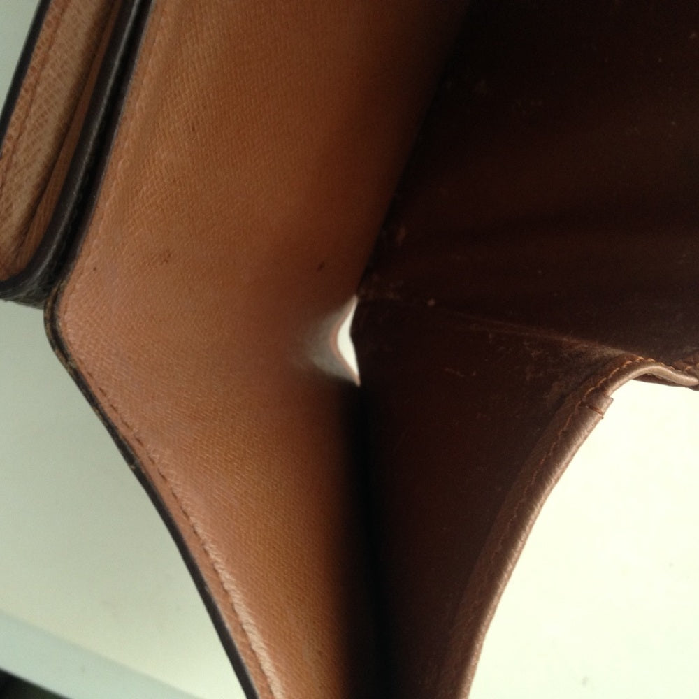 Louis Vuitton Brown Mono Elise Compact Wallet