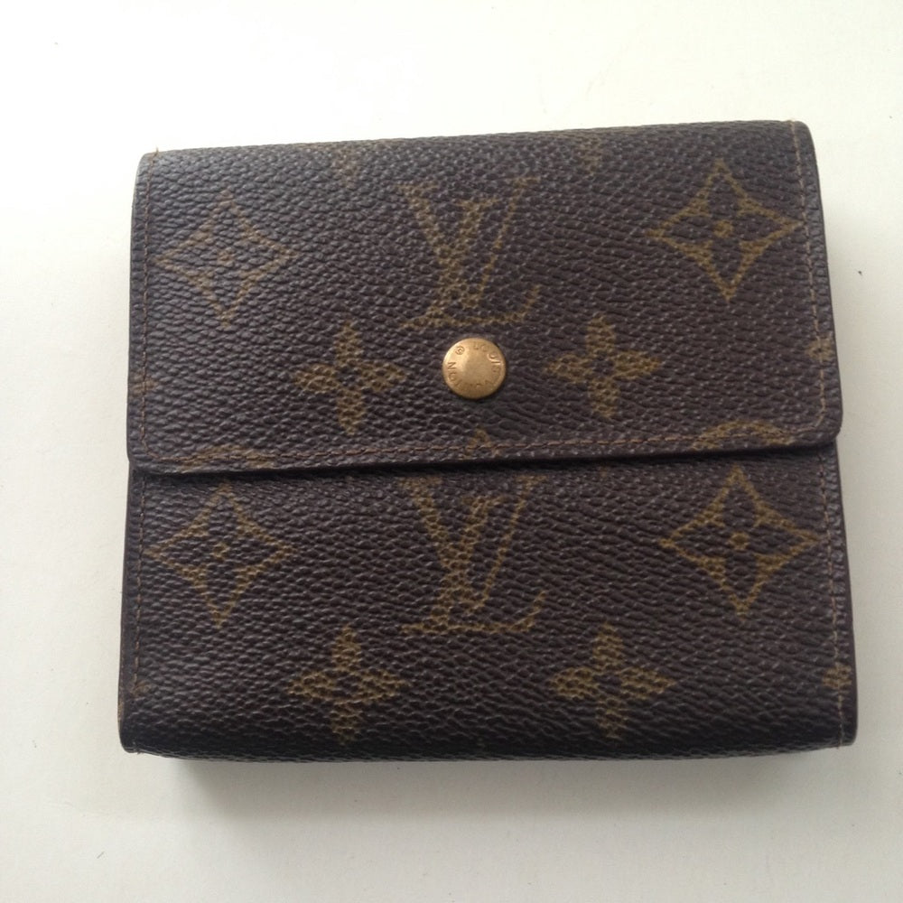 Louis Vuitton Brown Mono Elise Compact Wallet