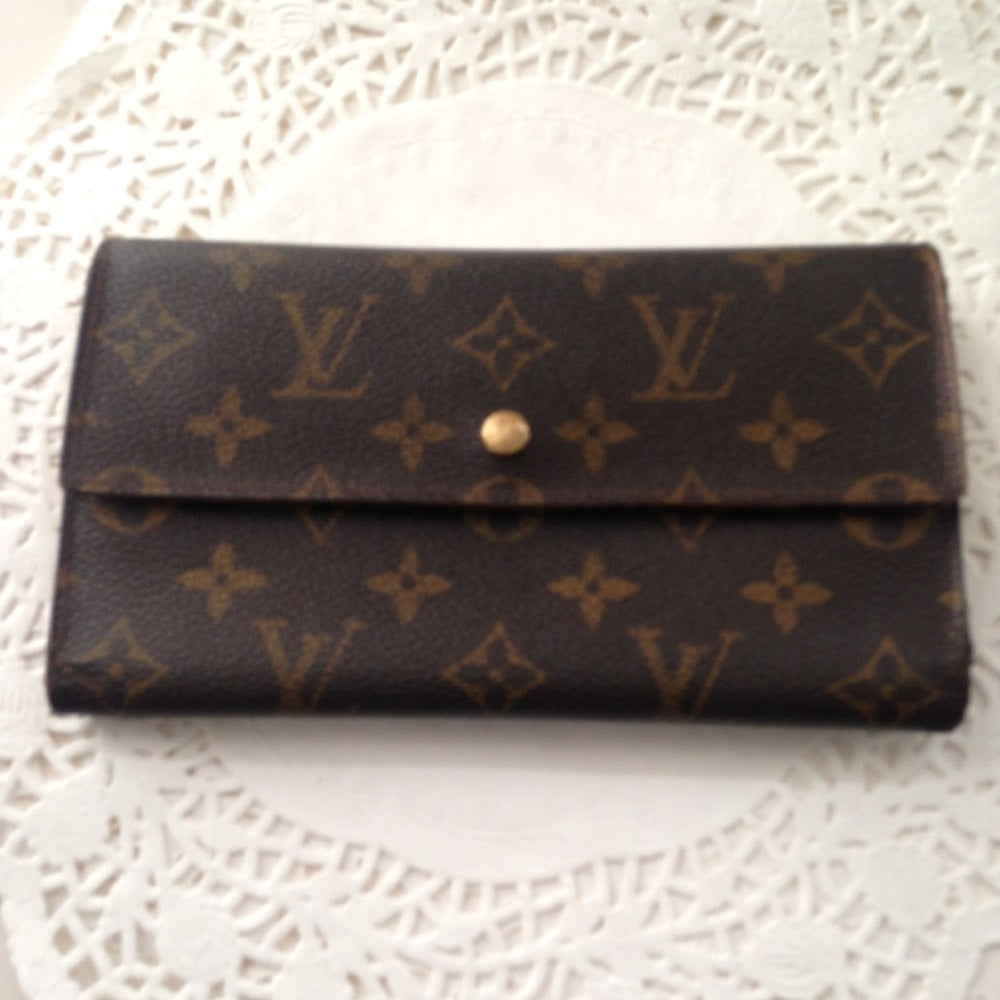 Louis Vuitton, Brown Mono, Tri-fold Wallet