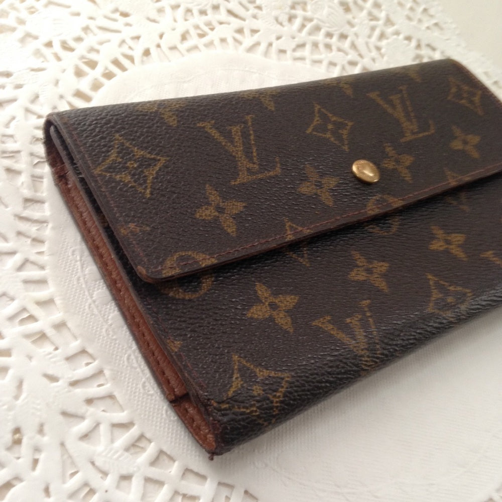 Louis Vuitton, Brown Mono, Tri-fold Wallet