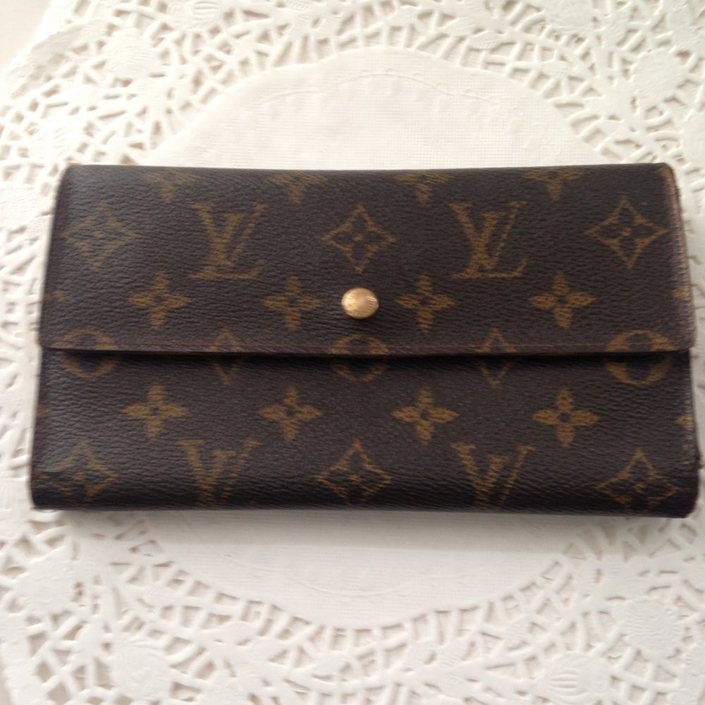 Louis Vuitton, Brown Mono, Tri-fold Wallet