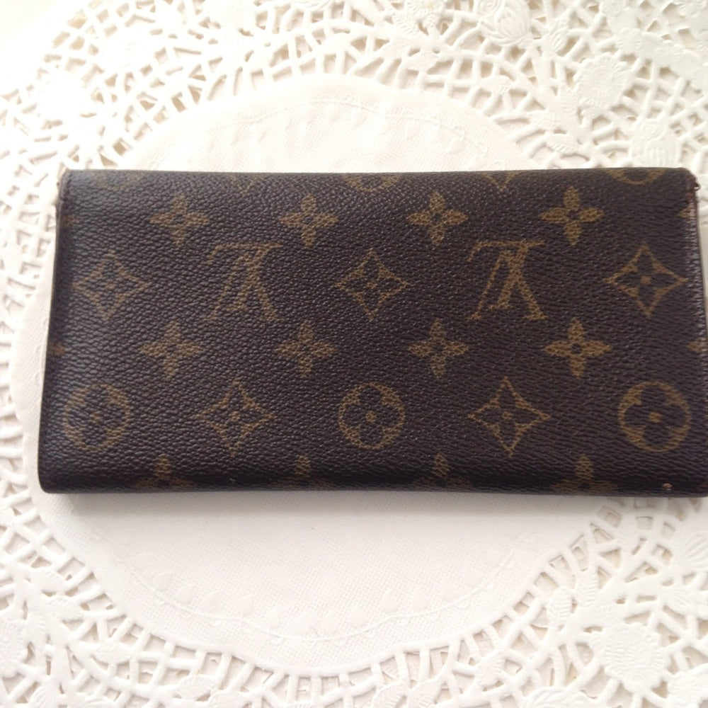 Louis Vuitton, Brown Mono, Bi-Fold Long Wallet