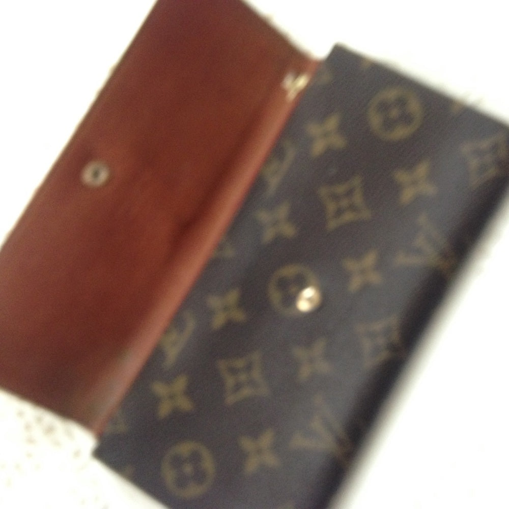Louis Vuitton, Brown Mono, Bi-Fold Long Wallet