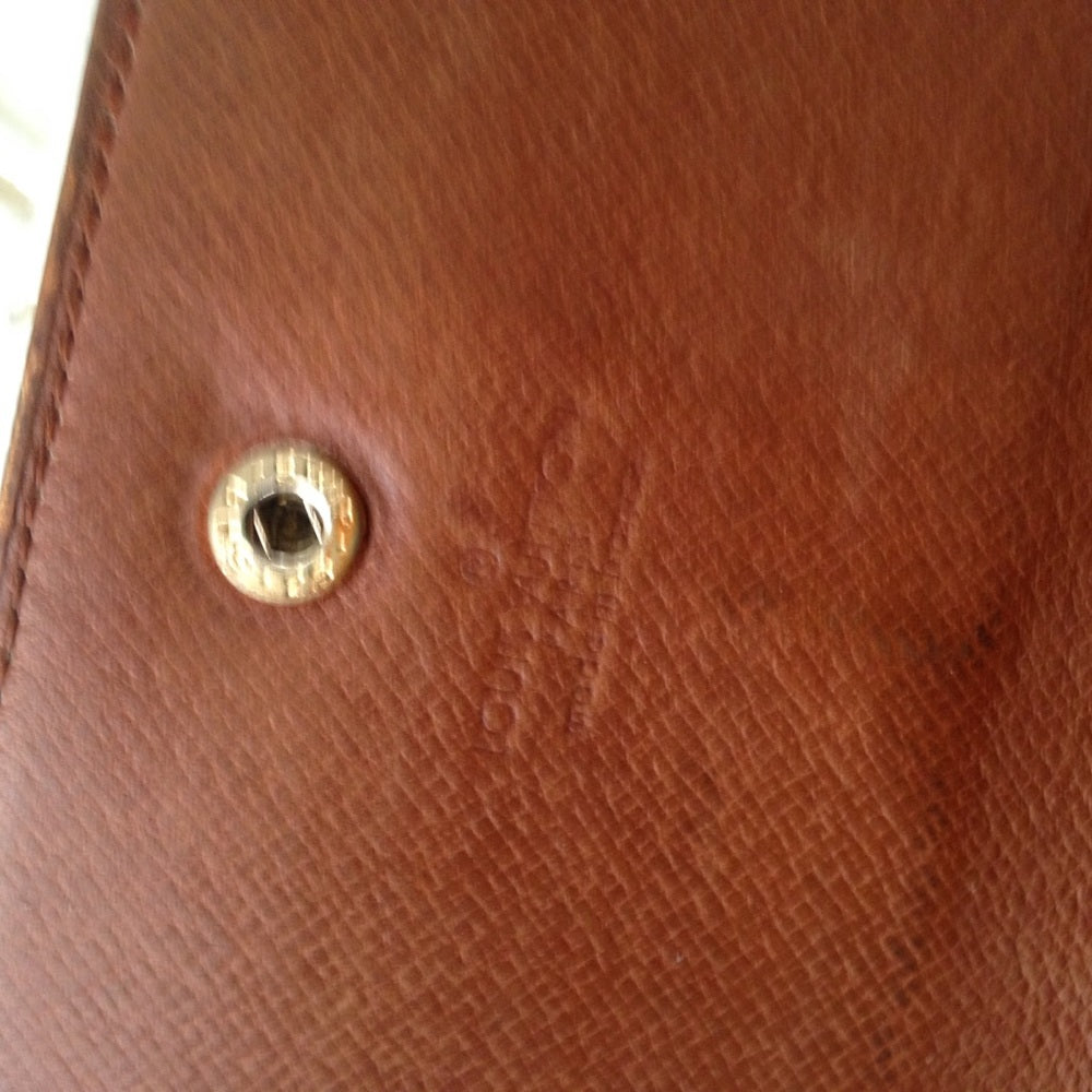 Louis Vuitton, Brown Mono, Bi-Fold Long Wallet