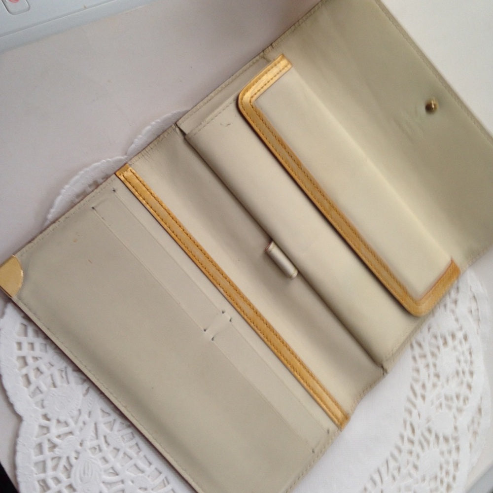 Louis Vuitton Black-Beige Tri-fold Wallet