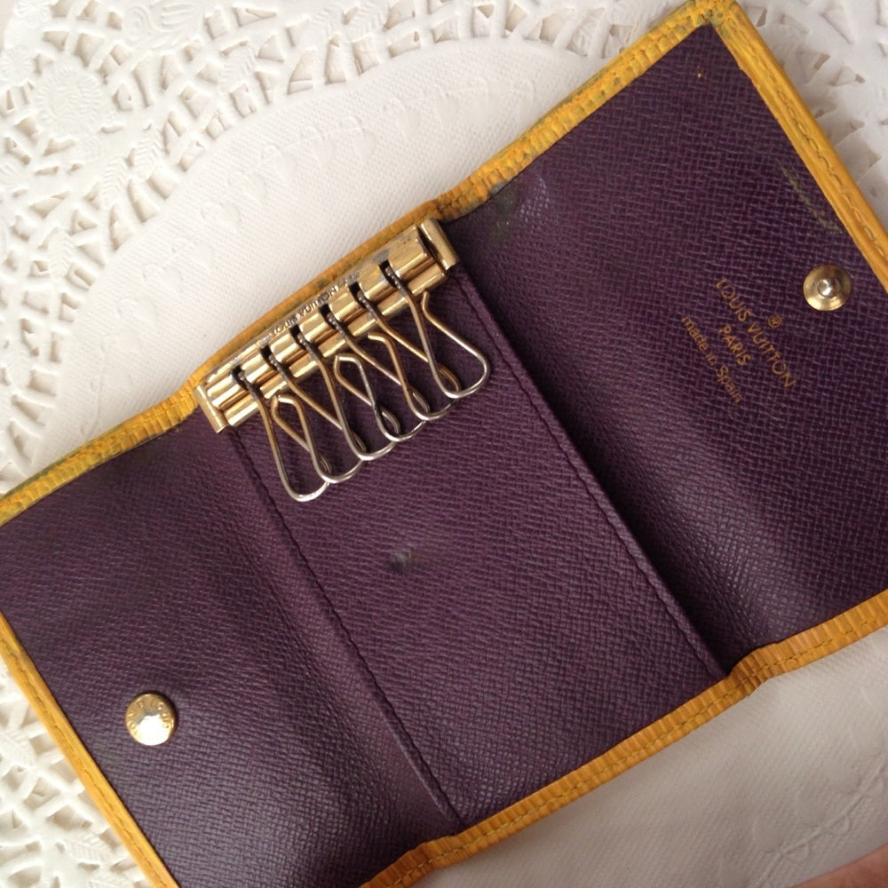 Louis Vuitton, Yellow Epi Leather 6-Hooks Key Case