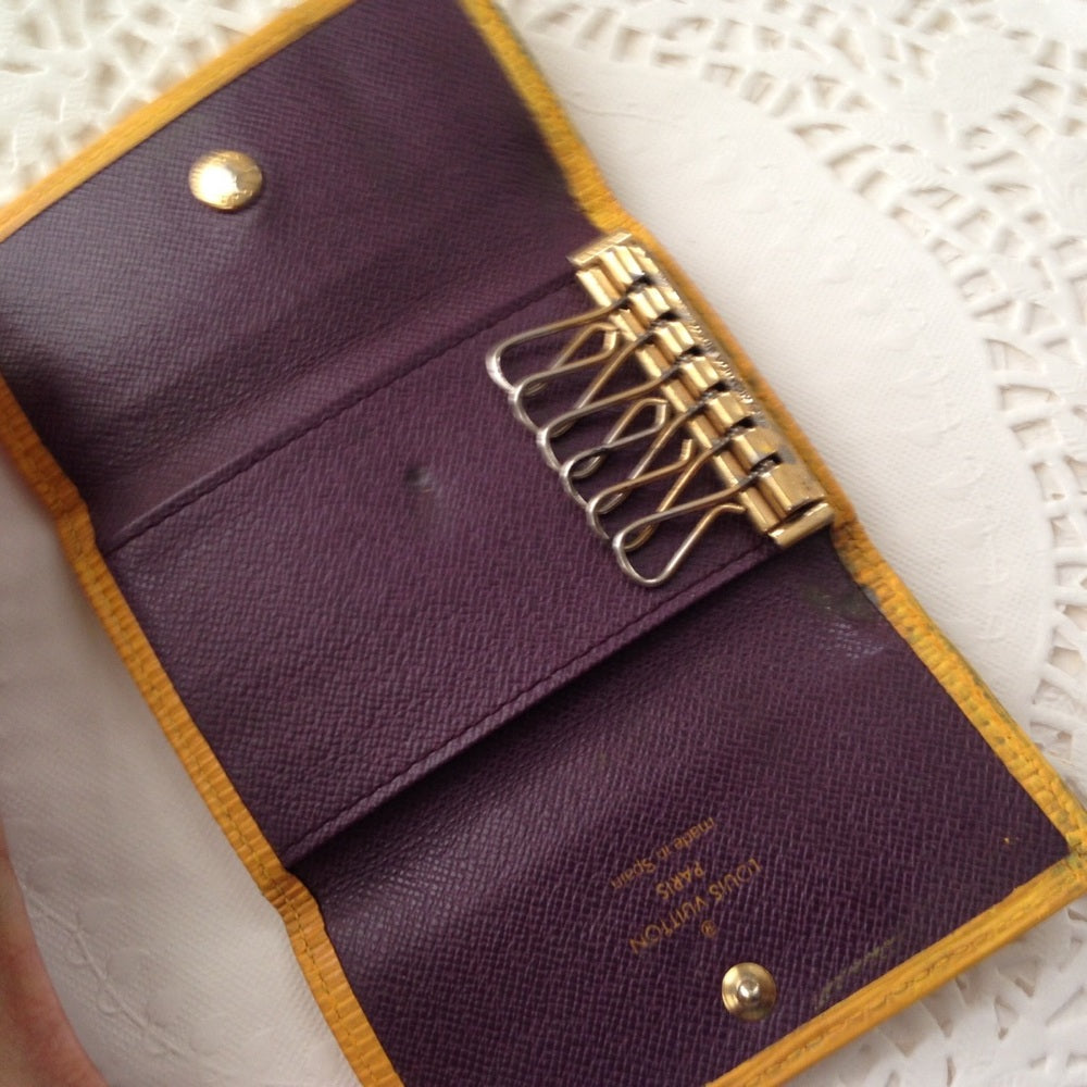 Louis Vuitton, Yellow Epi Leather 6-Hooks Key Case