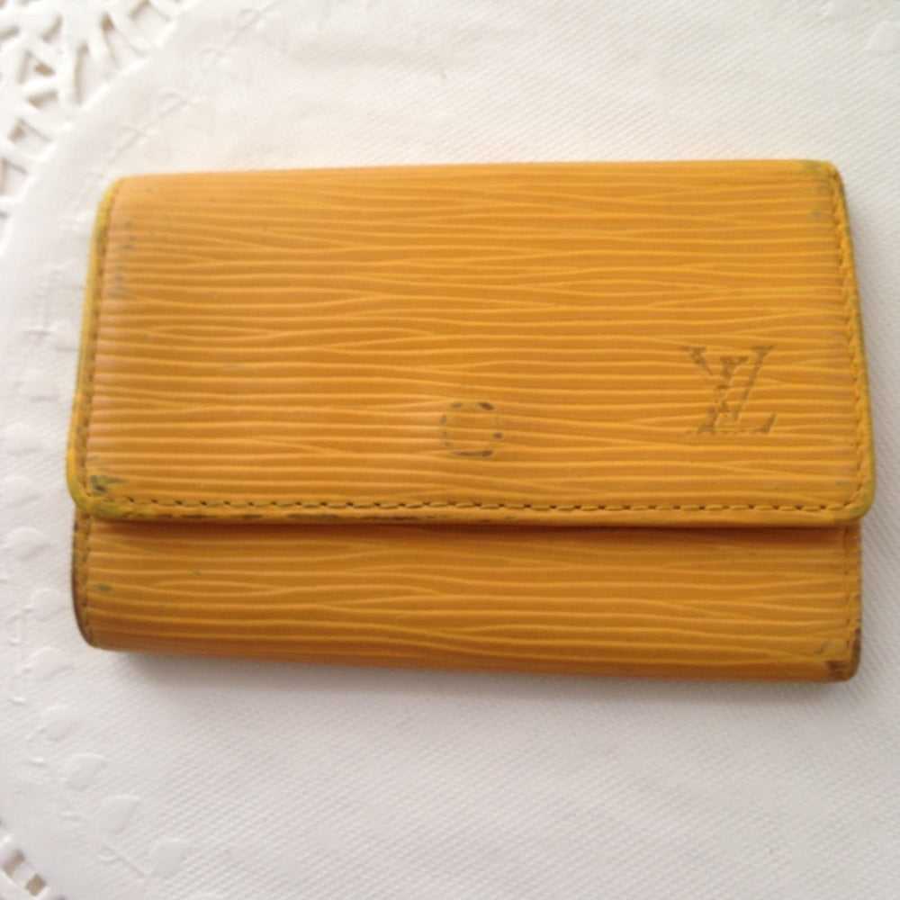 Louis Vuitton, Yellow Epi Leather 6-Hooks Key Case