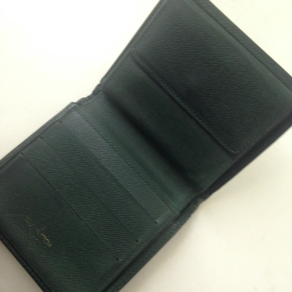 Louis Vuitton Green Taiga Leather Mens Wallet