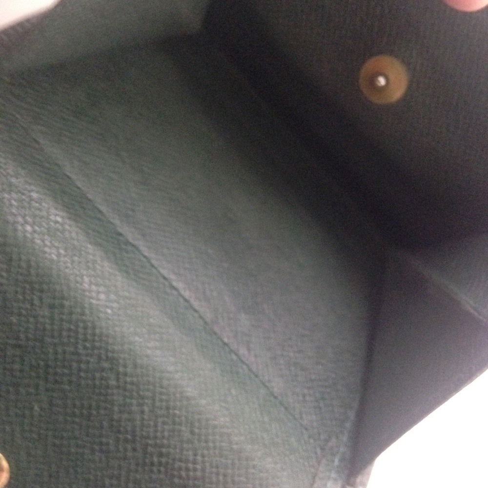 Louis Vuitton Green Taiga Leather Mens Wallet