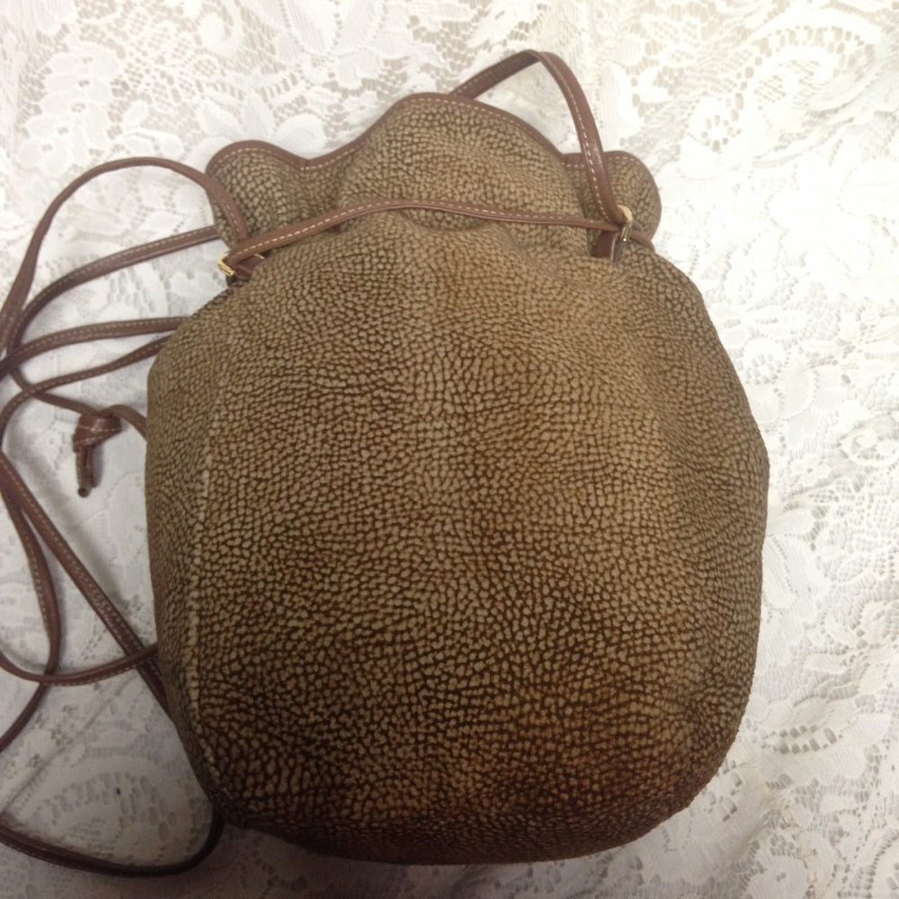 Redwall Borbonese Quail Suede Drawstring Crossbody