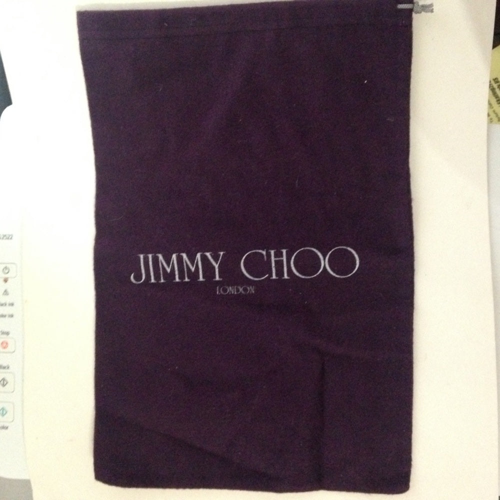 Jimmy Choo Dark Purple Dust Bag 14in x 9 in