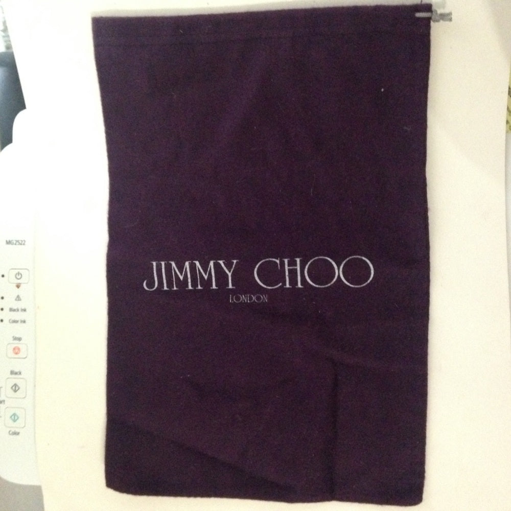 Jimmy Choo Dark Purple Dust Bag 14in x 9 in