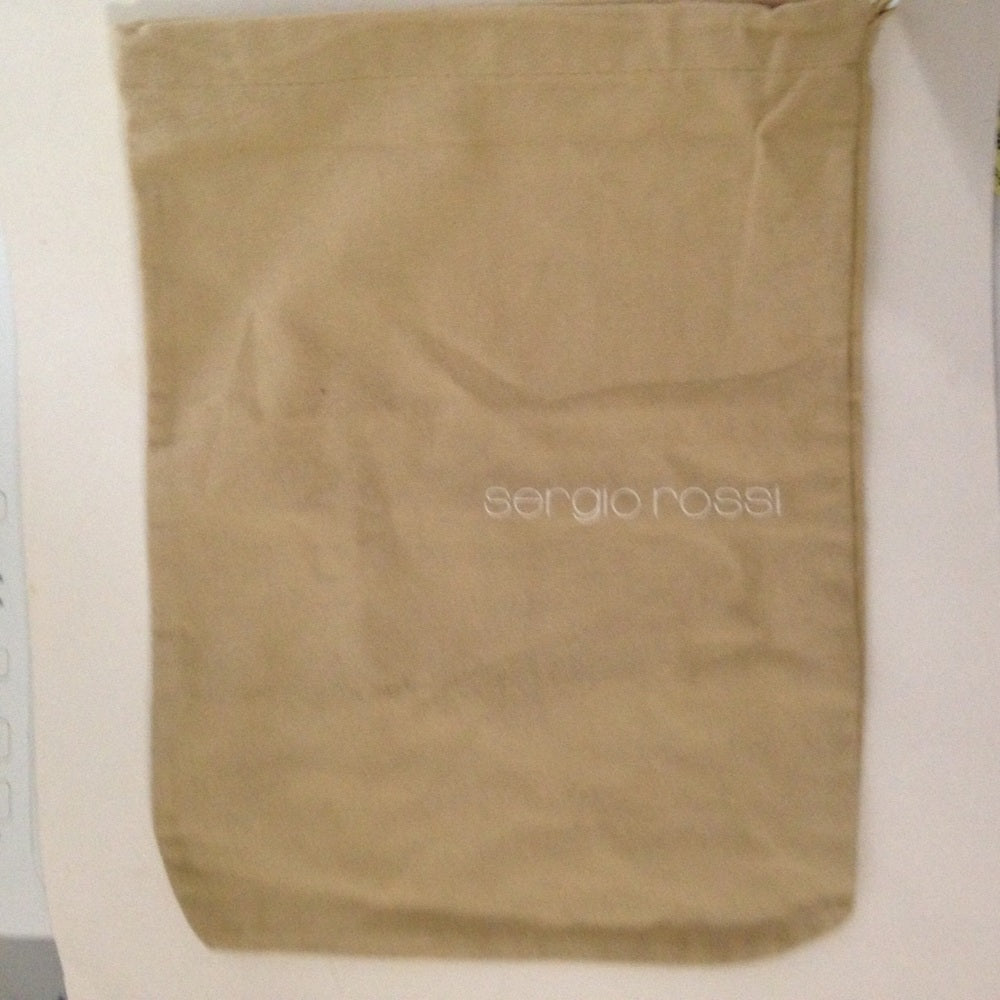 Sergio Rossi Beige Dust Bag 13in x 10in