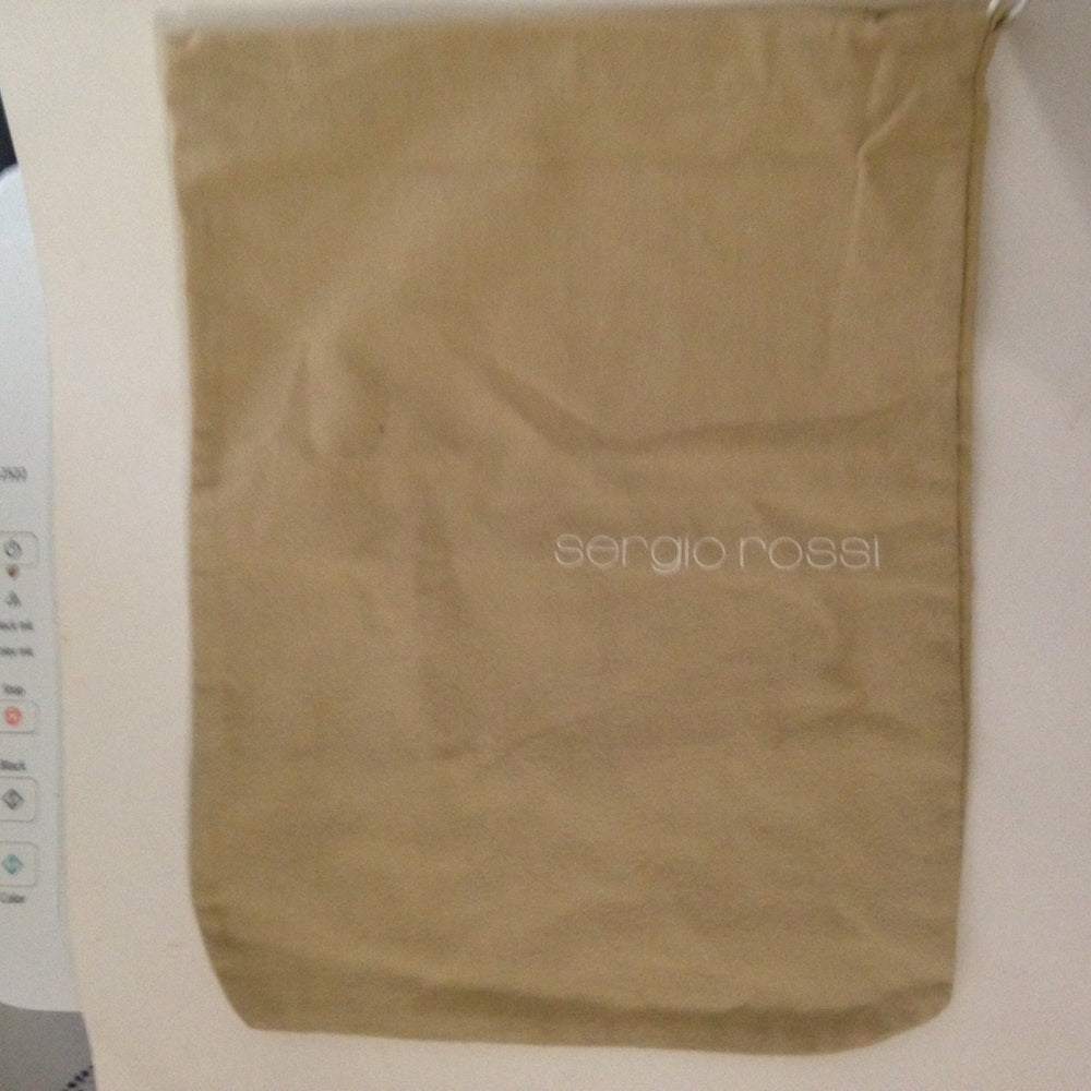 Sergio Rossi Beige Dust Bag 13in x 10in