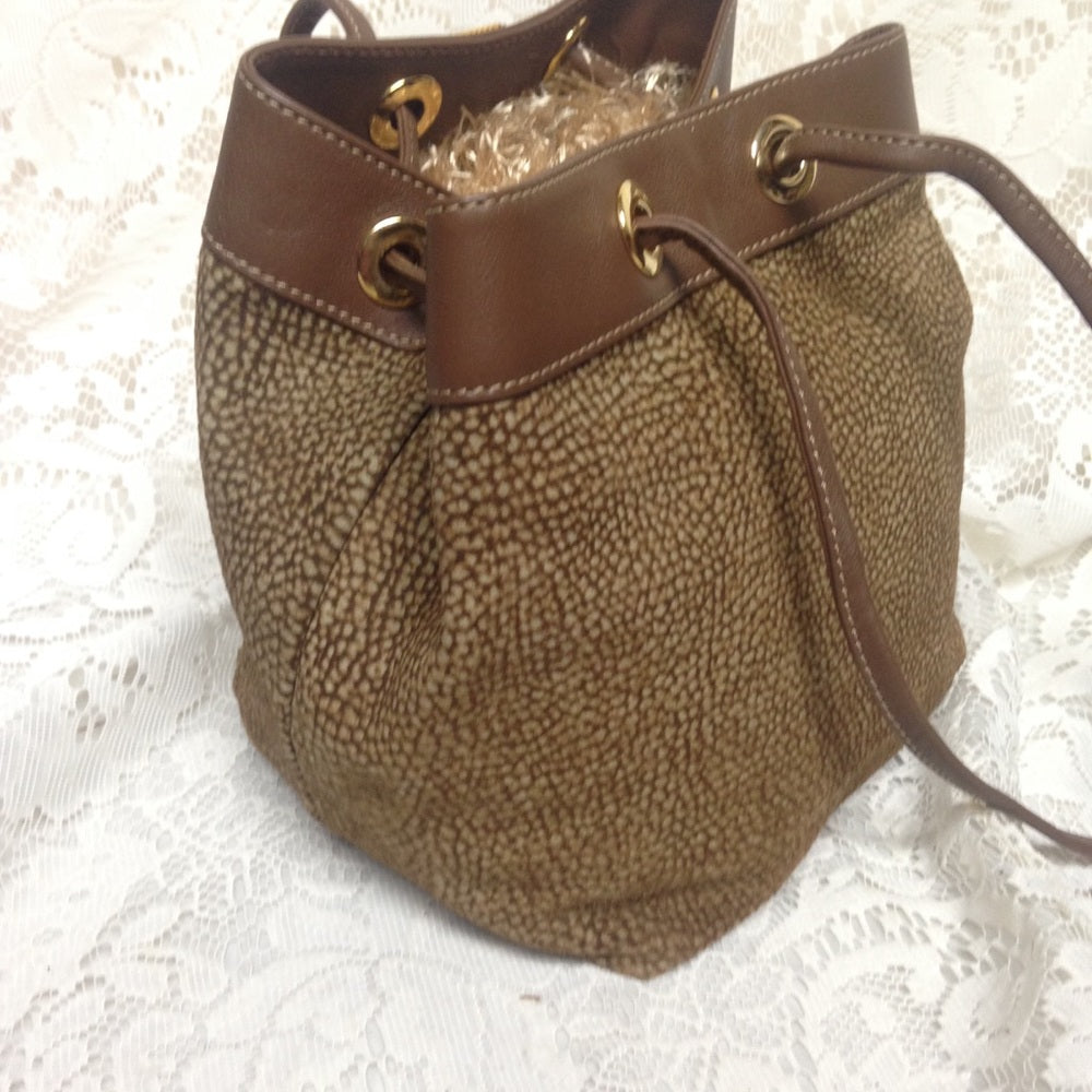 Redwall Borbonese Quail Suede Handbag 8in x 6in sq