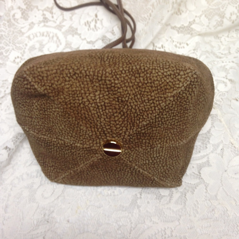 Redwall Borbonese Quail Suede Handbag 8in x 6in sq
