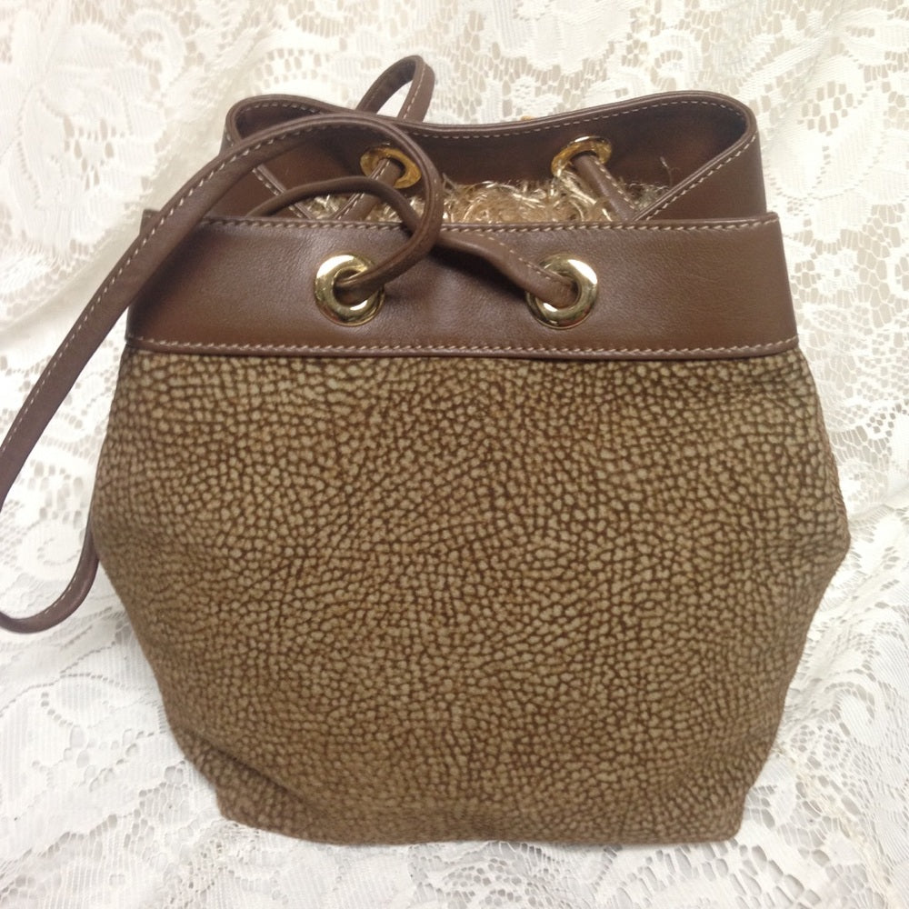 Redwall Borbonese Quail Suede Handbag 8in x 6in sq