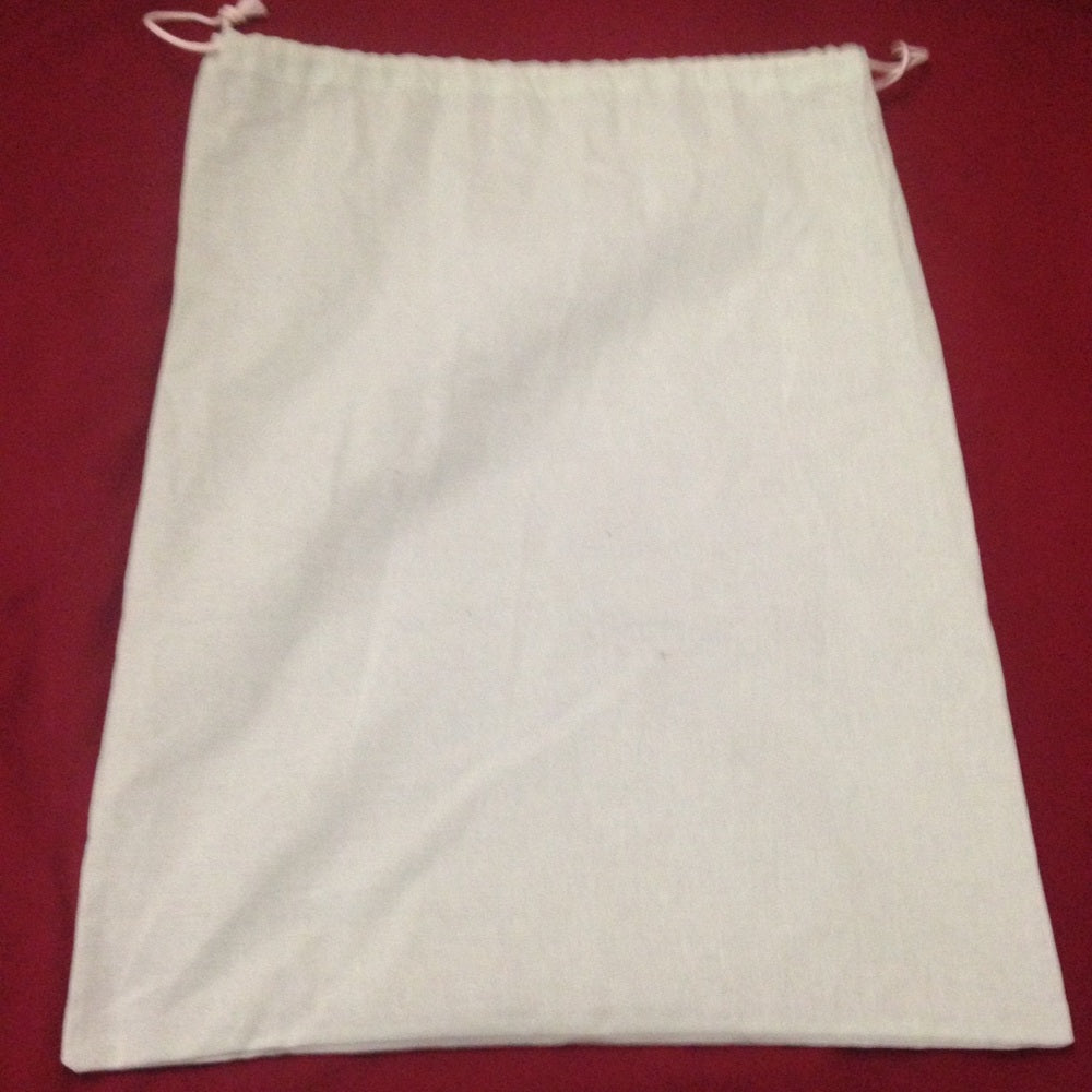 Off White Medium Size Green Dust Bag 19in x 16in