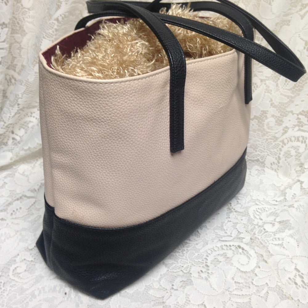 Mary Kay Pink and Black Faux Leather Tote