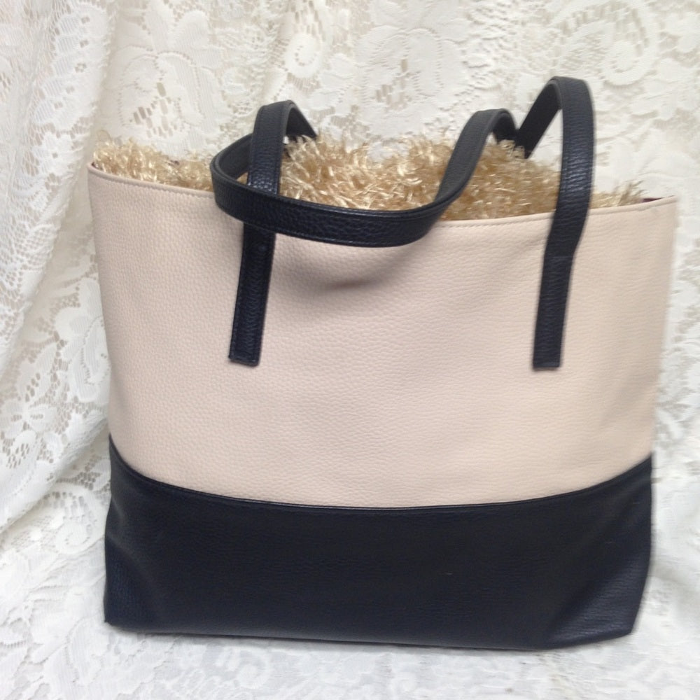 Mary Kay Pink and Black Faux Leather Tote