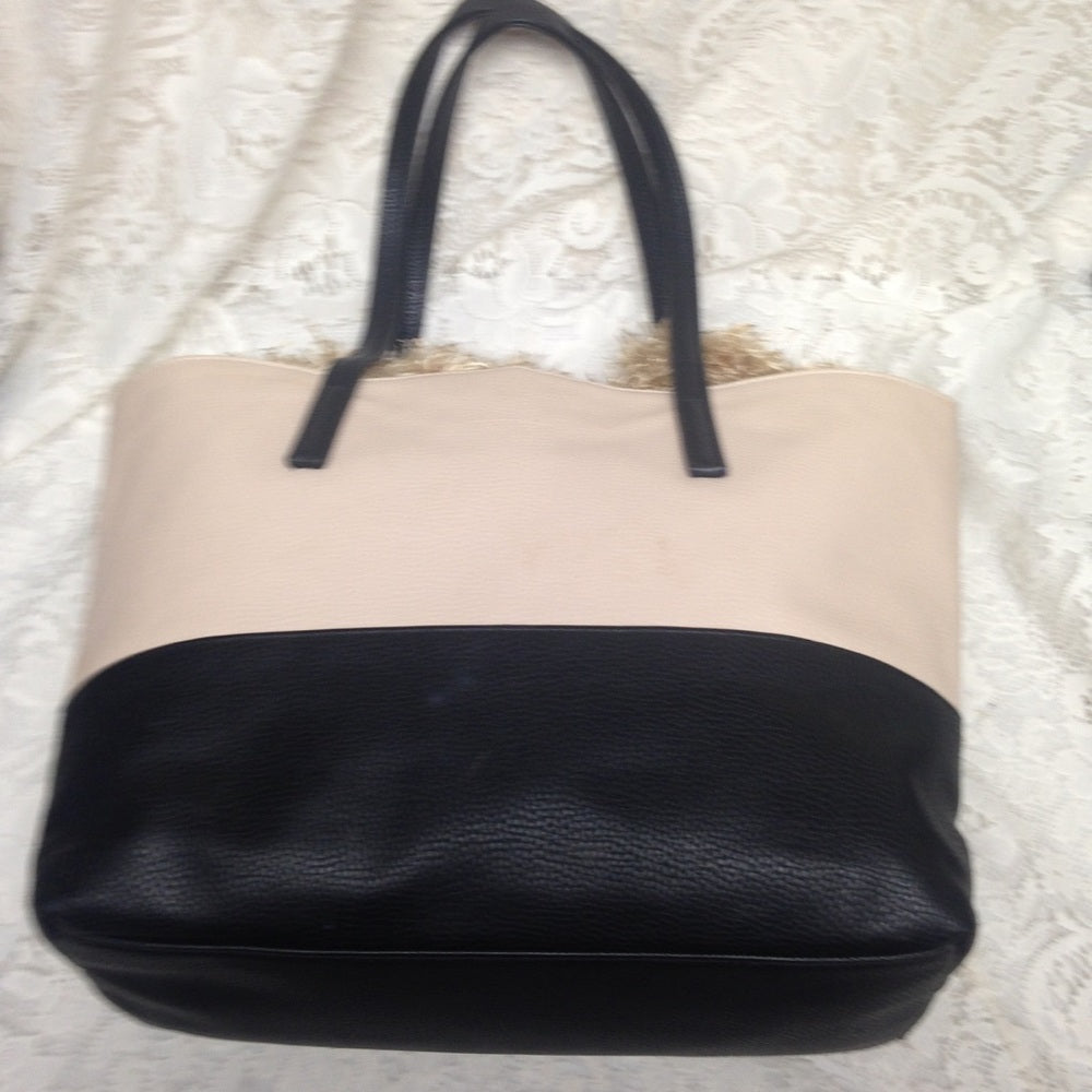 Mary Kay Pink and Black Faux Leather Tote